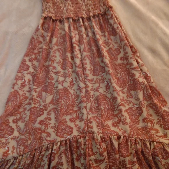 Express Size XXS Printed Paisley Midi Halter Dress - Picture 7 of 10